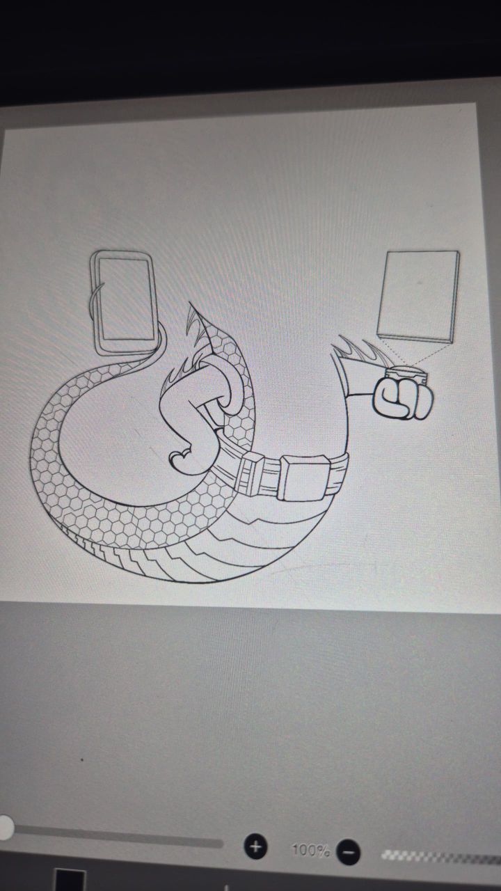 Rough Sketch — Electro Eel process step 01