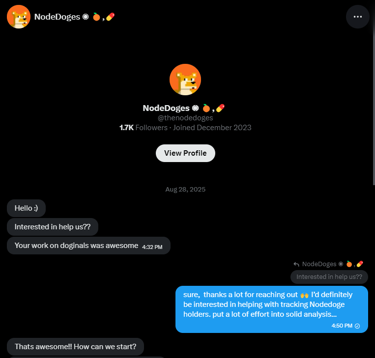 NodeDoges — Engagement Request
